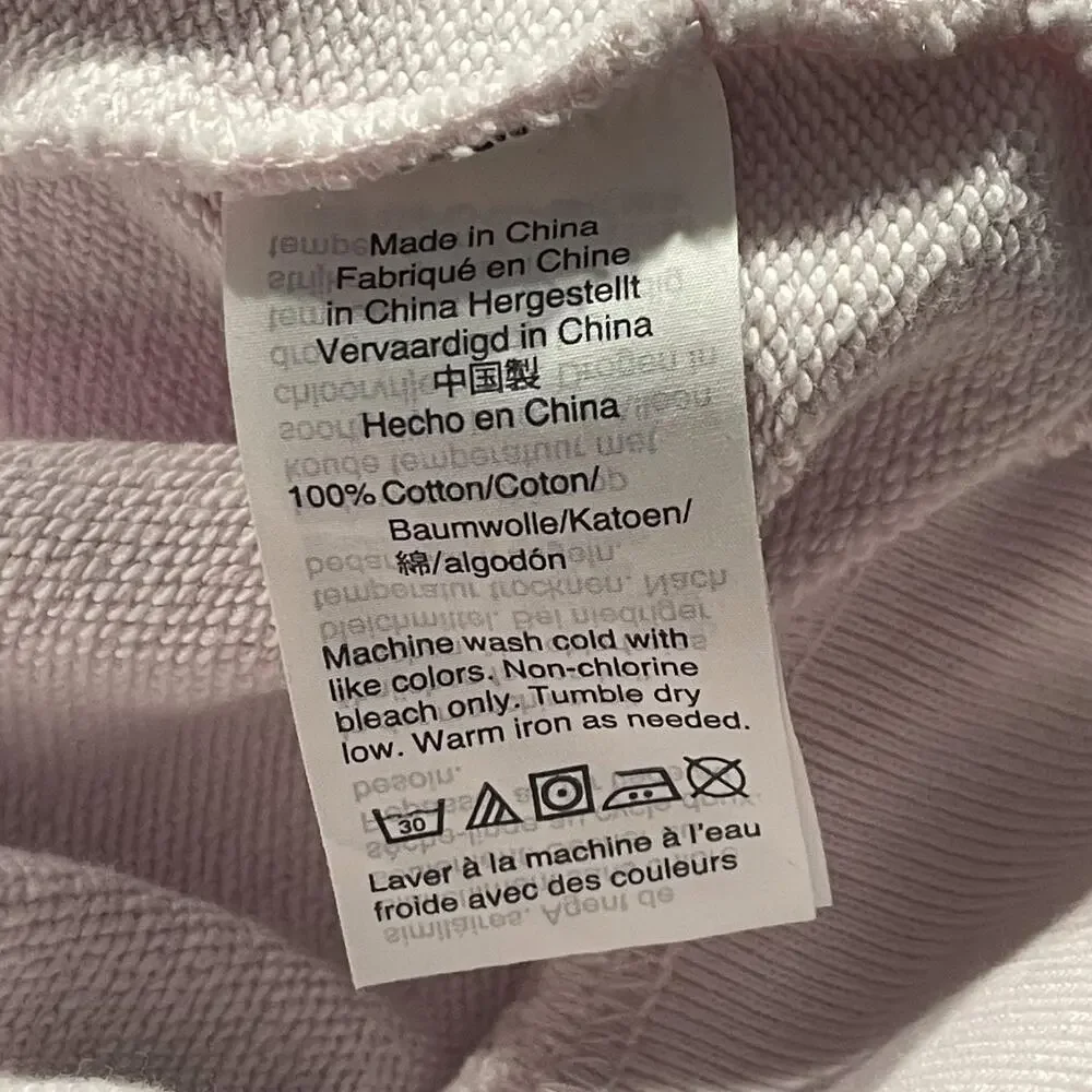 J Crew Womens Sweatshirt Hollywood Spell Out Pullover Crewneck Pink XS ER